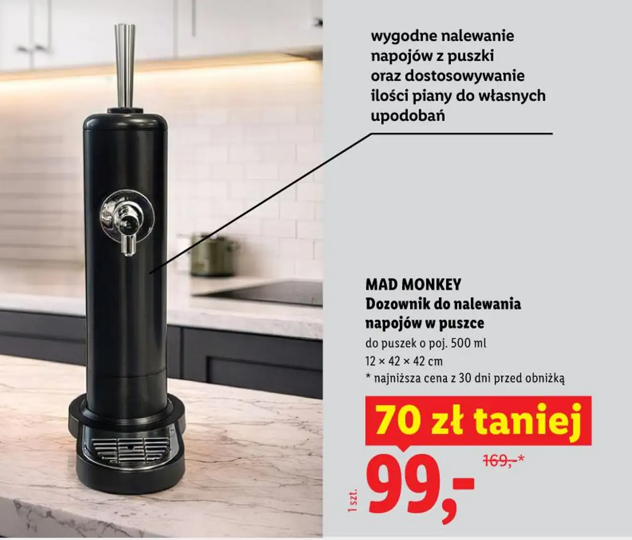 MAD MONKEY Dozownik do nalewania napojów w puszce
