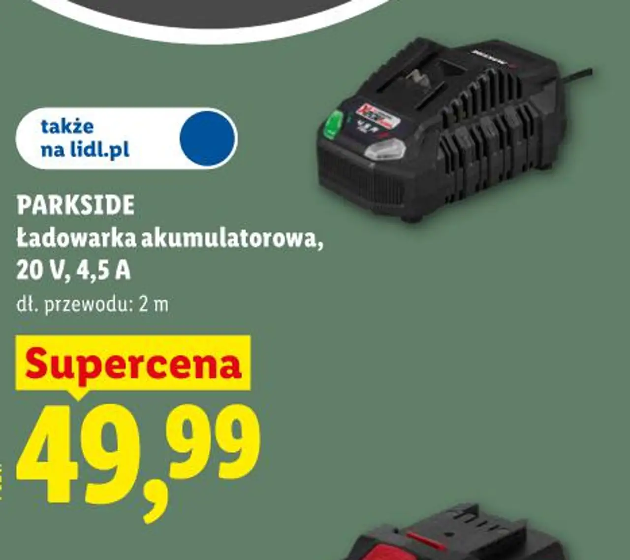 PARKSIDE Ładowarka akumulatorowa, 20 V, 4,5 A