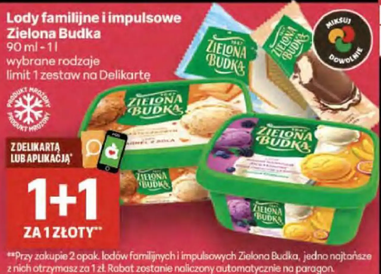 Lody familijne i impulsowe Zielona Budka