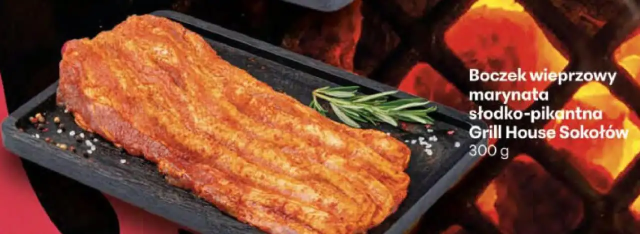 Boczek wieprzowy marynata słodko-pikantna Grill House Sokołów