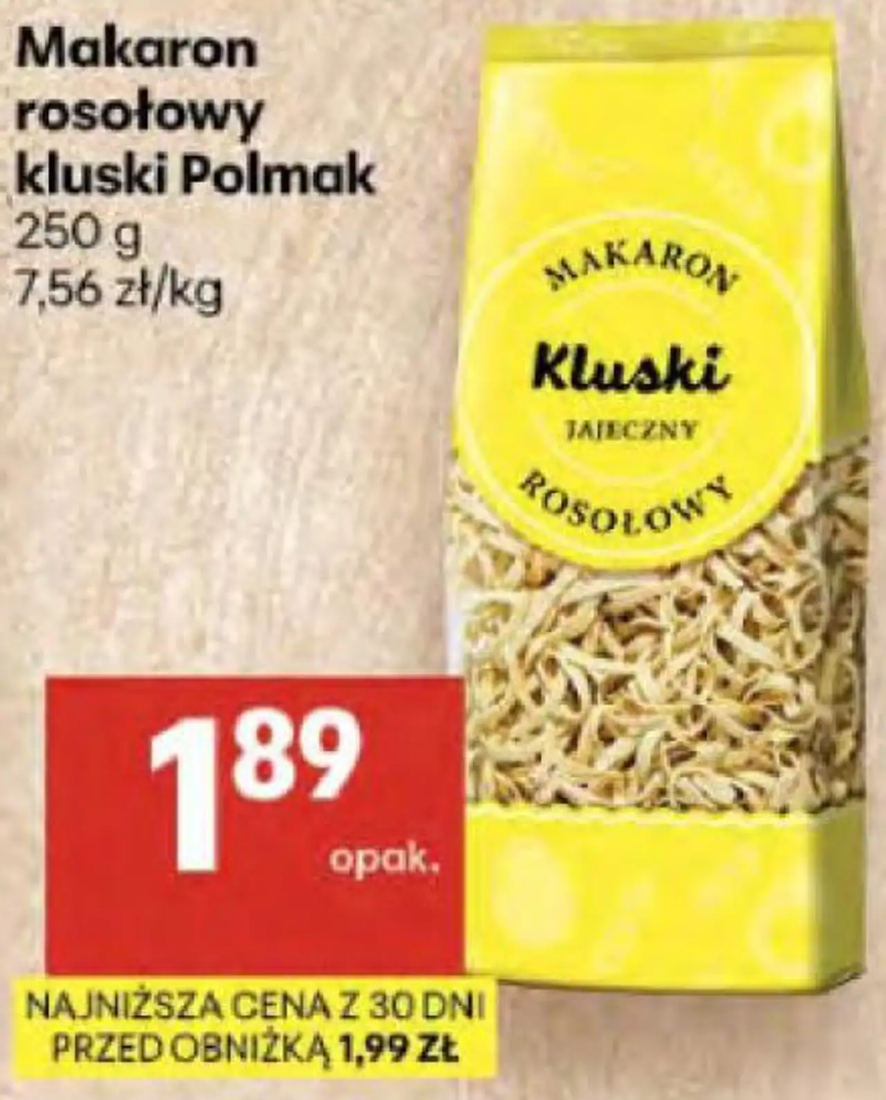 Makaron rosołowy kluski Polmak
