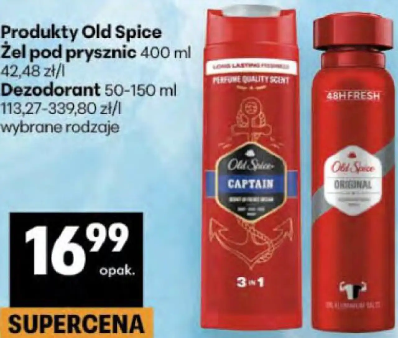 Produkty Old Spice Żel pod prysznic / Dezodorant