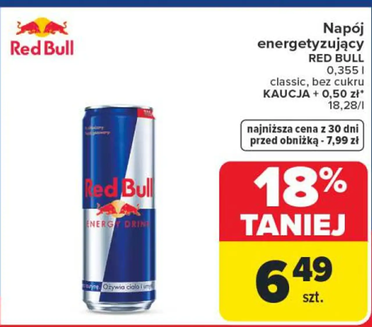 Napój energetyzujący Red Bull