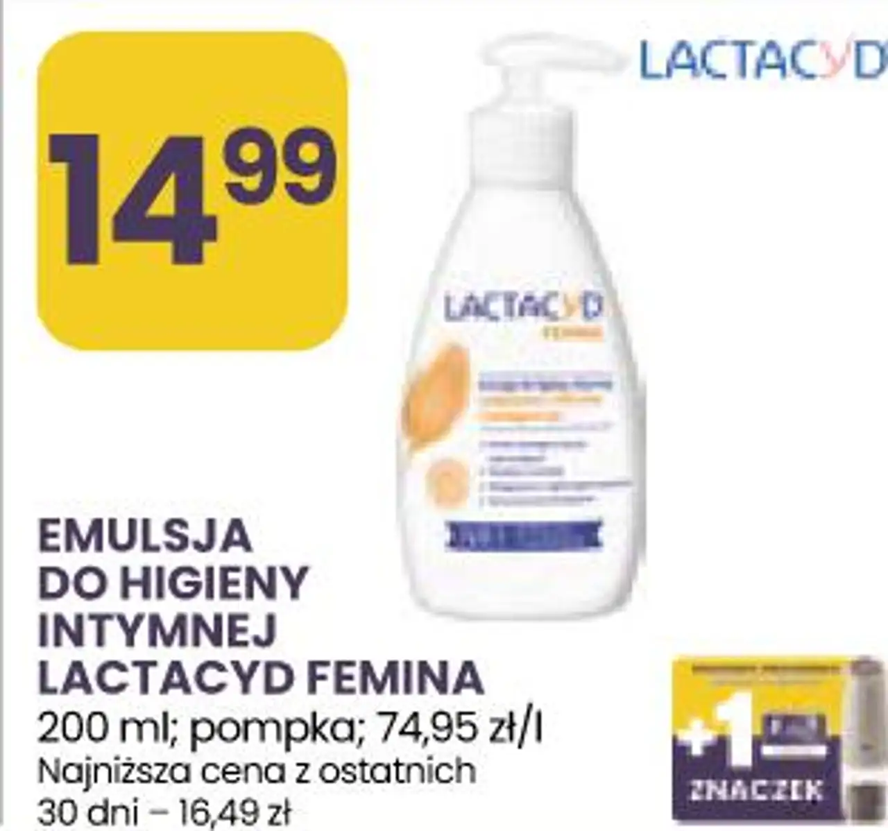 Emulsja do higieny intymnej Lactacyd Femina