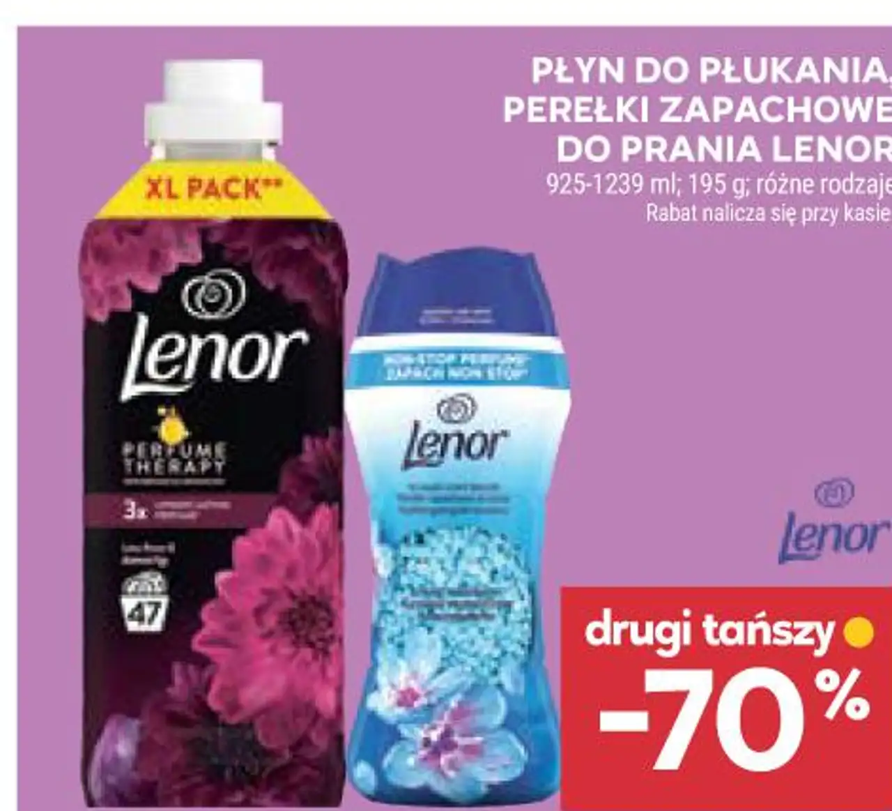 PŁYN DO PŁUKANIA, PEREŁKI ZAPACHOWE DO PRANIA LENOR