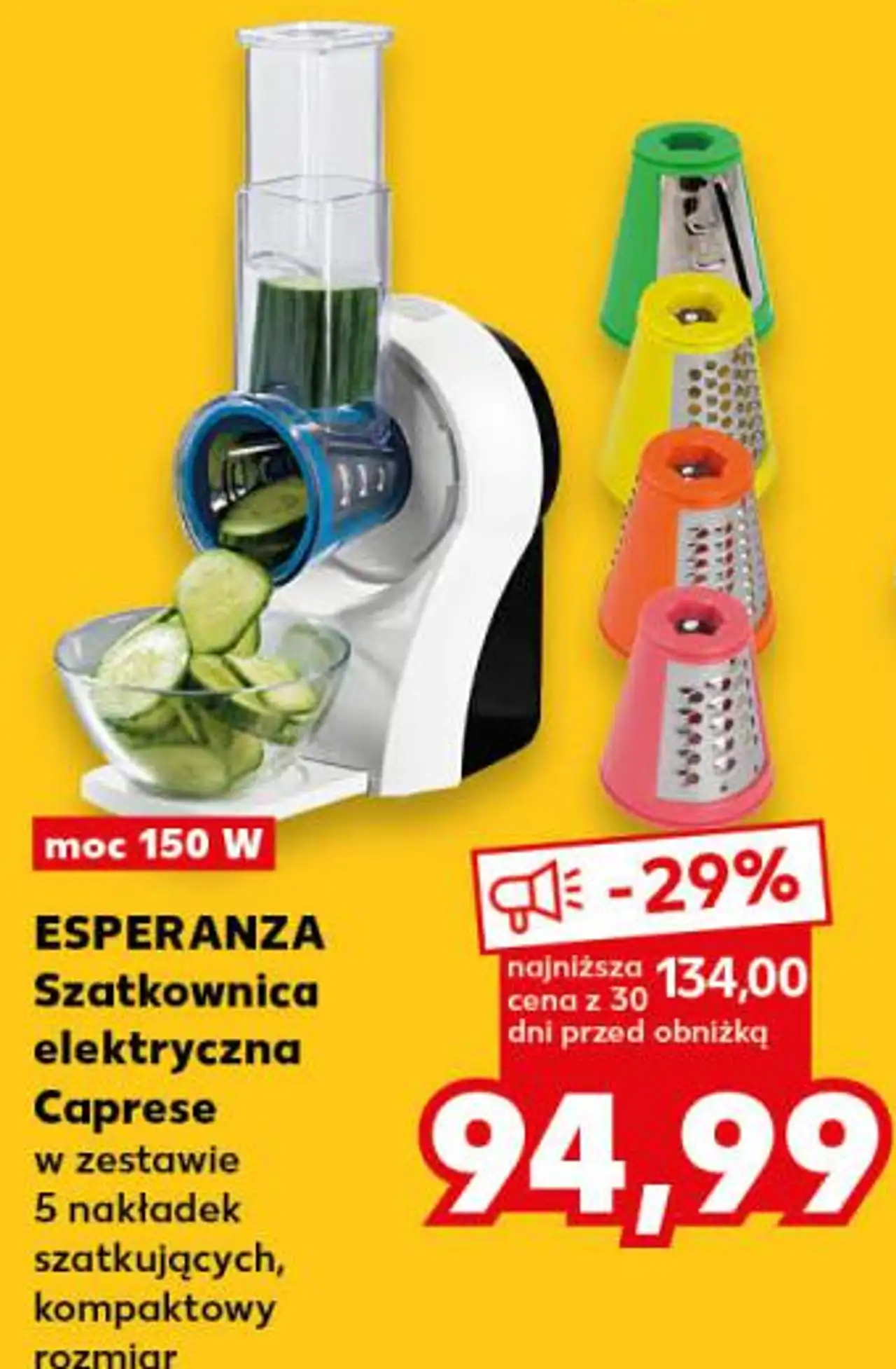 ESPERANZA Szatkownica elektryczna Caprese