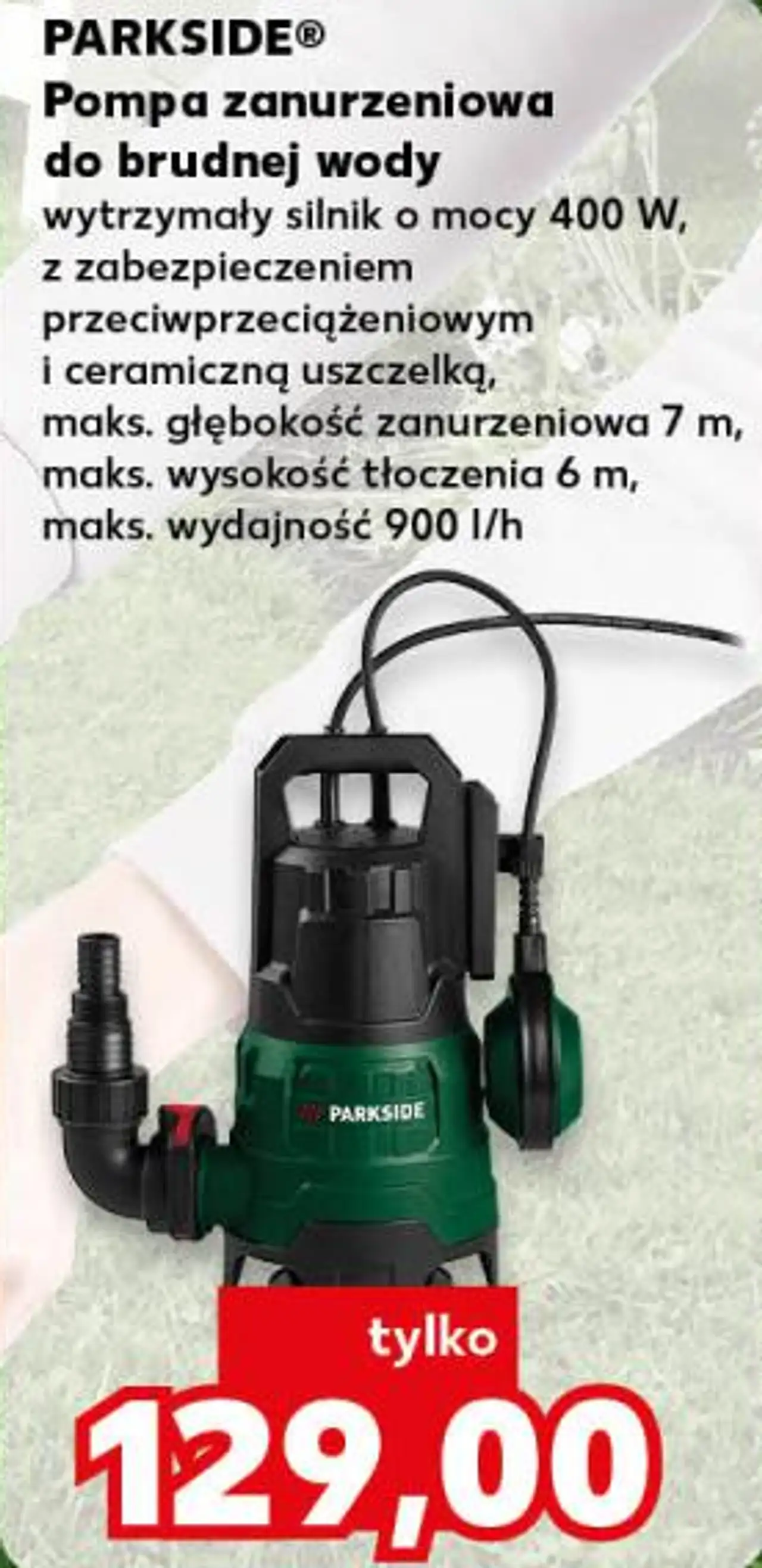 PARKSIDE Pompa zanurzeniowa do brudnej wody