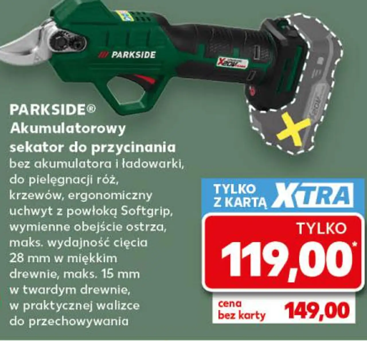 PARKSIDE Akumulatorowy sekator do przycinania