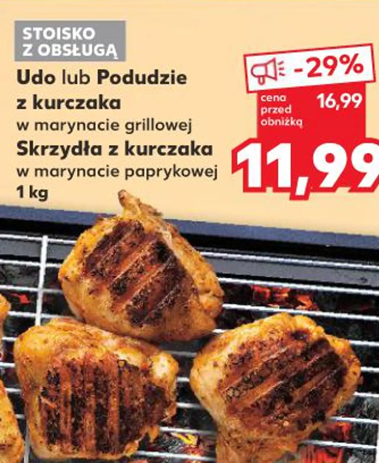 Udo lub Podudzie z kurczaka w marynacie grillowej, Skrzydła z kurczaka w marynacie paprykowej
