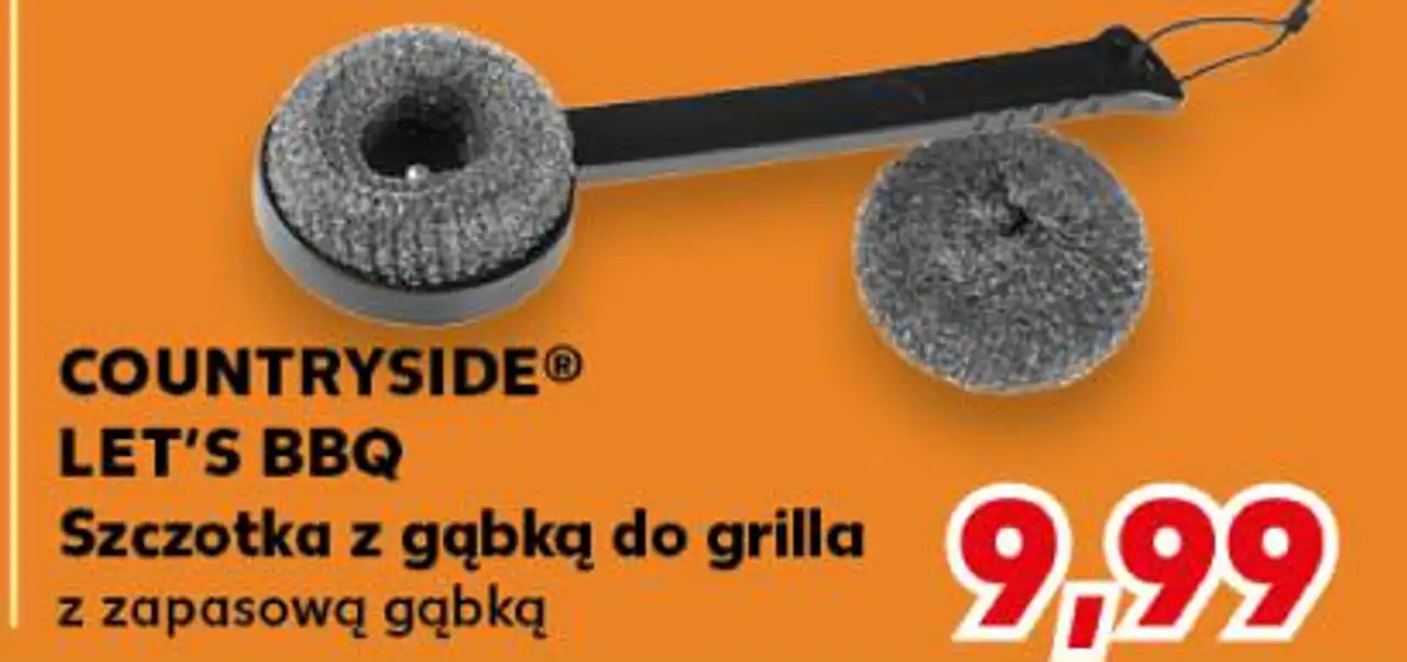 COUNTRYSIDE® LET'S BBQ Szczotka z gąbką do grilla