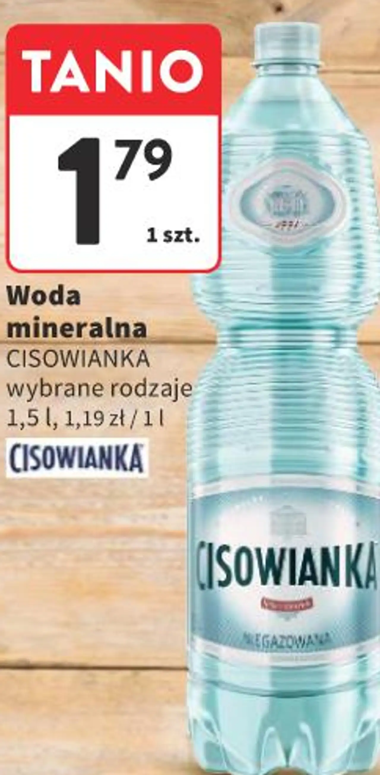 Woda mineralna Cisowianka wybrane rodzaje