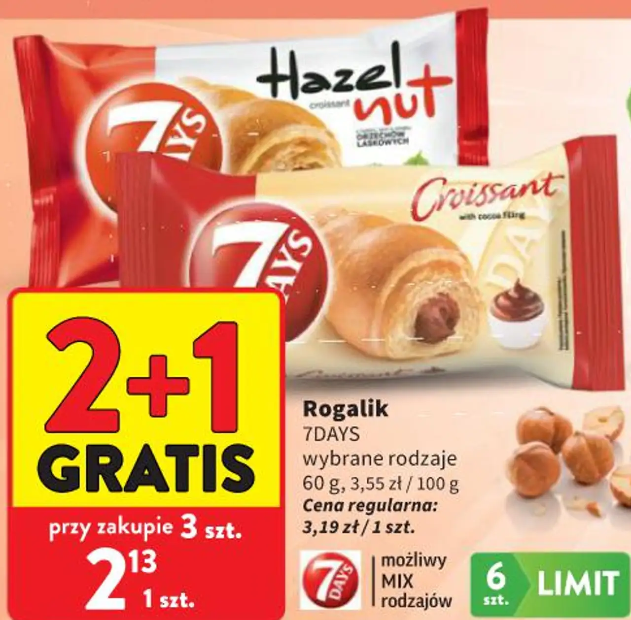 Rogalik 7DAYS wybrane rodzaje