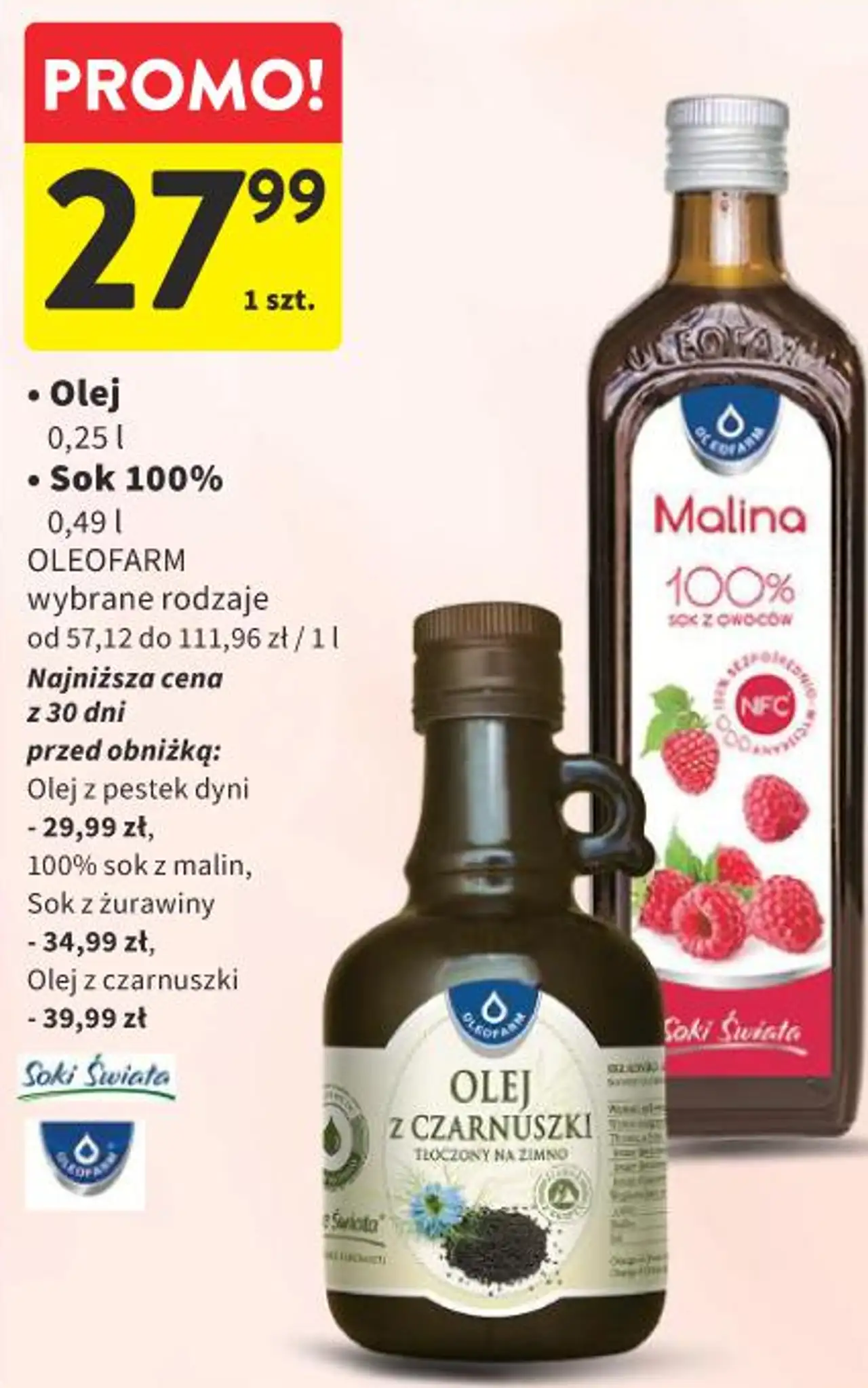 Olej / Sok 100% OLEOFARM
