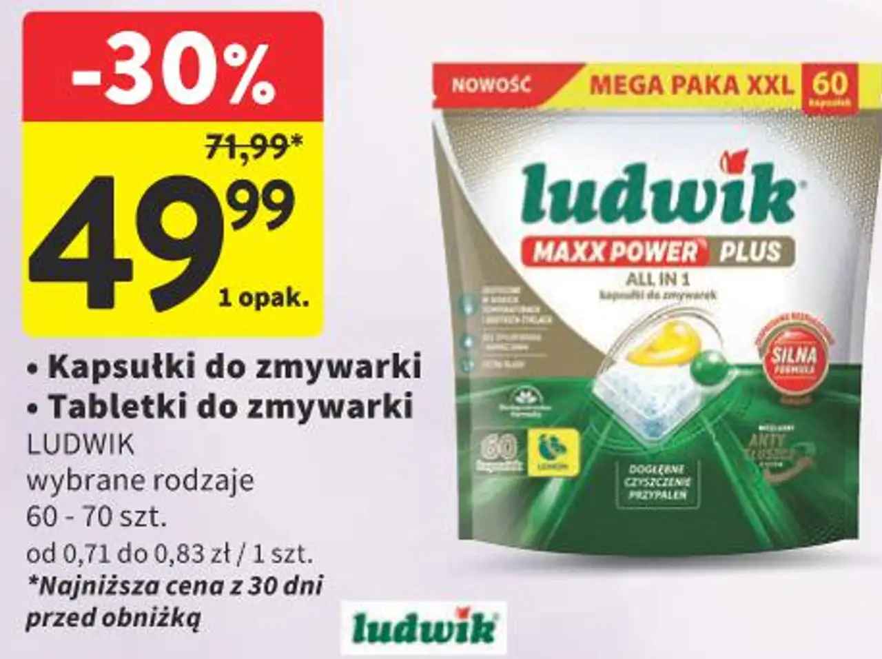 Kapsułki do zmywarki / Tabletki do zmywarki LUDWIK
