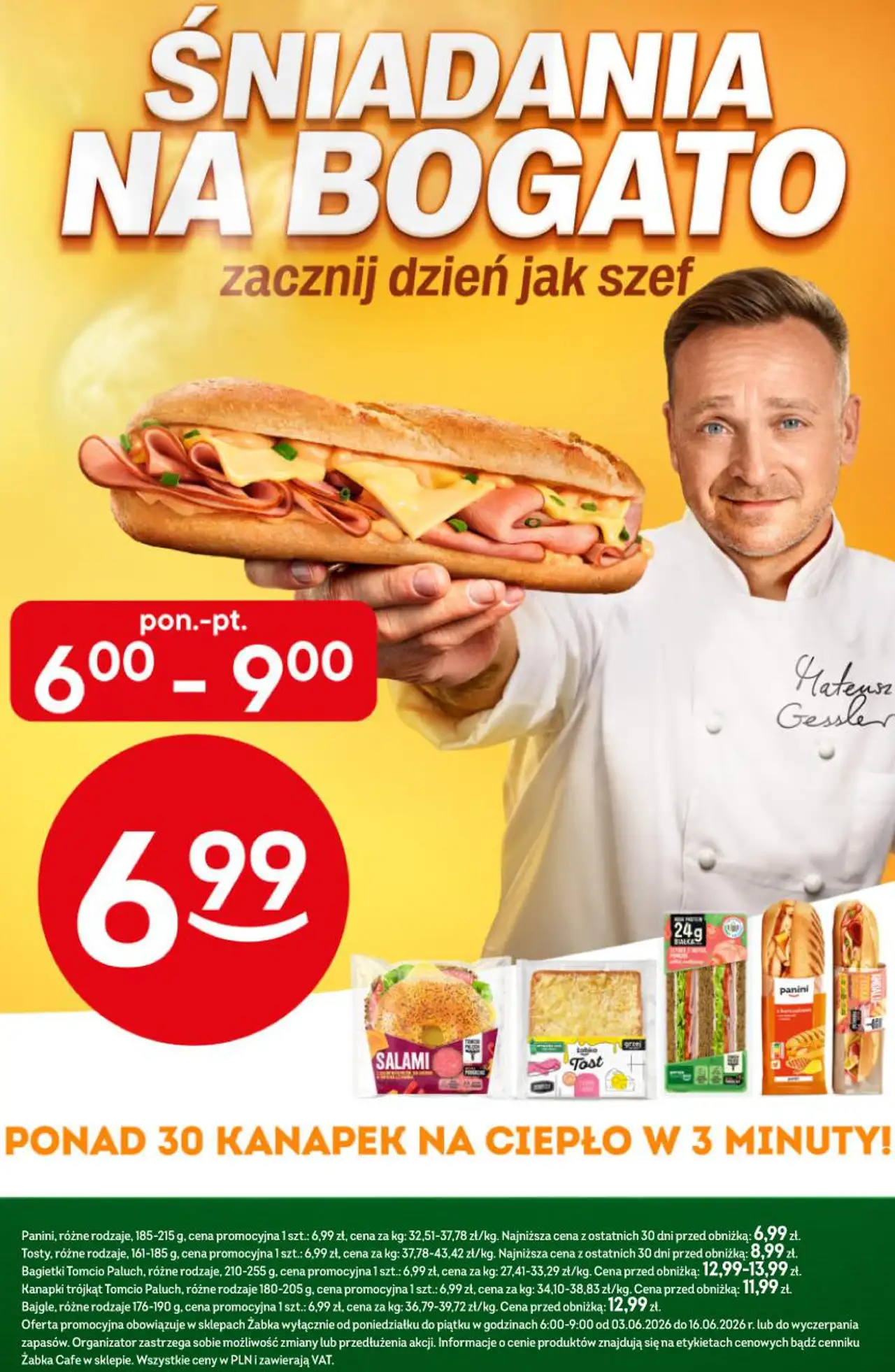 Ponad 30 kanapek na ciepło (Panini, Tosty, Bagietki, Kanapki, Bajgle)