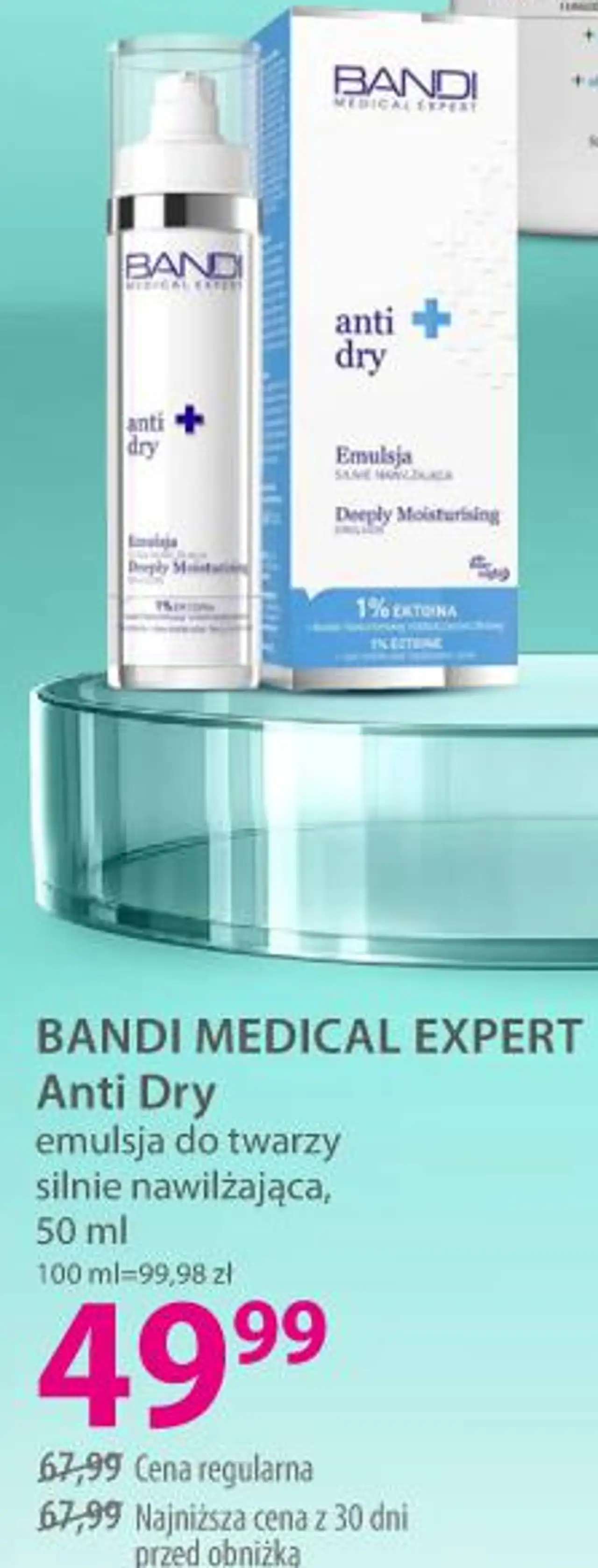 BANDI MEDICAL EXPERT Anti Dry emulsja do twarzy silnie nawilżająca, 50 ml