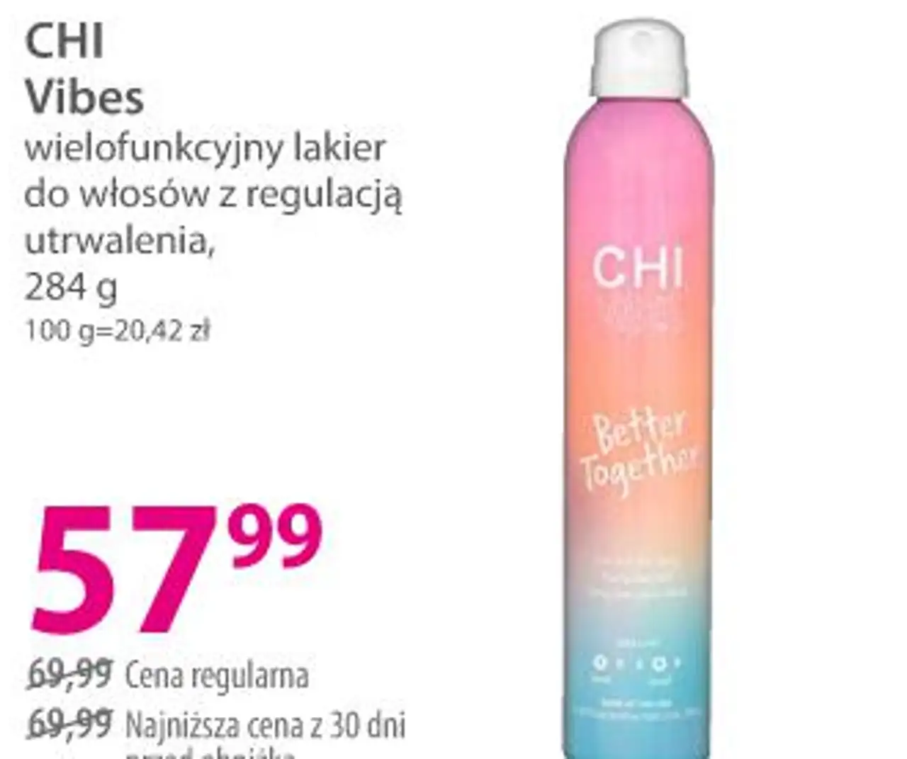 CHI Vibes wielofunkcyjny lakier do włosów