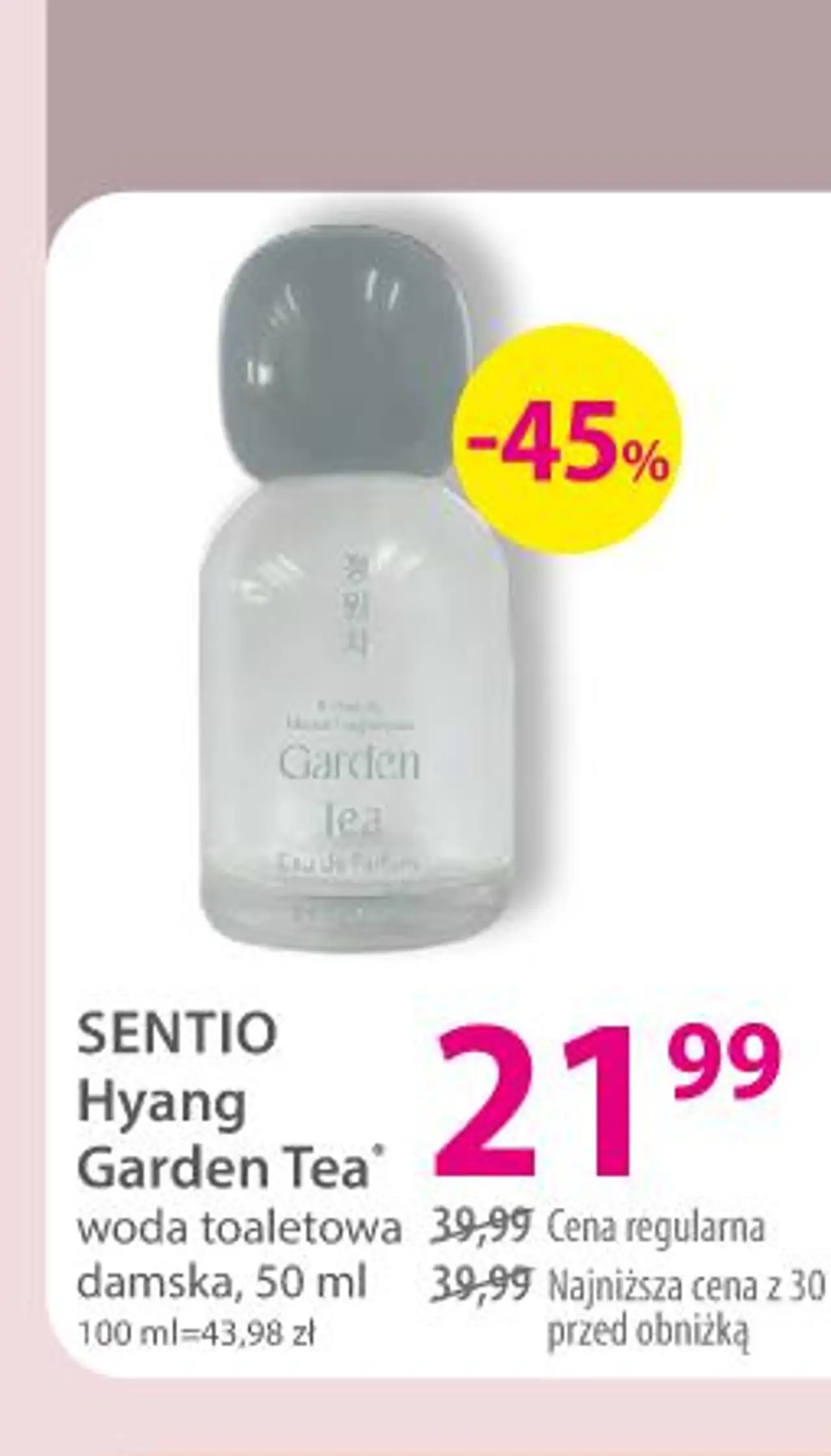 SENTIO Hyang Garden Tea woda toaletowa damska