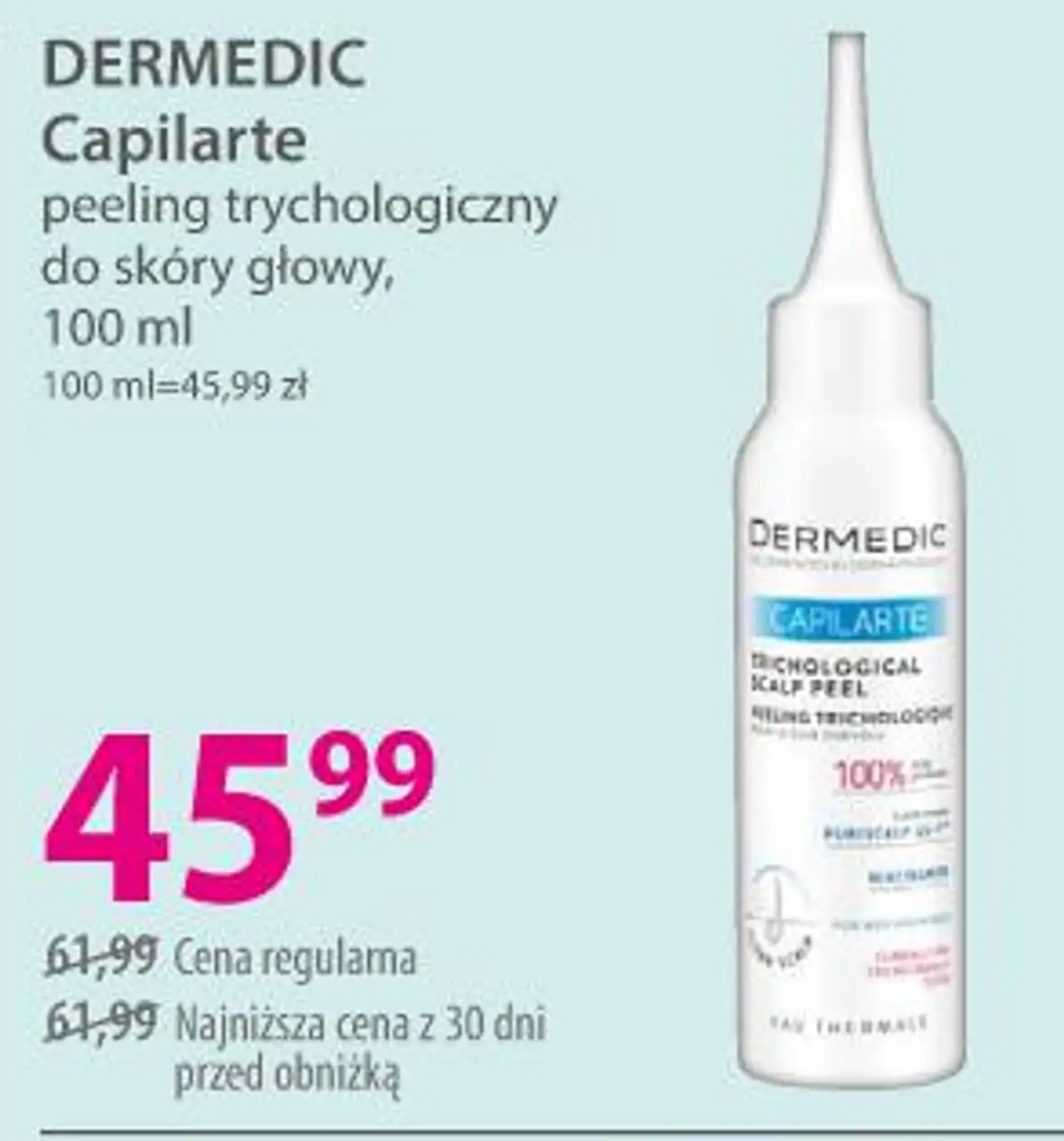DERMEDIC Capilarte peeling trychologiczny do skóry głowy