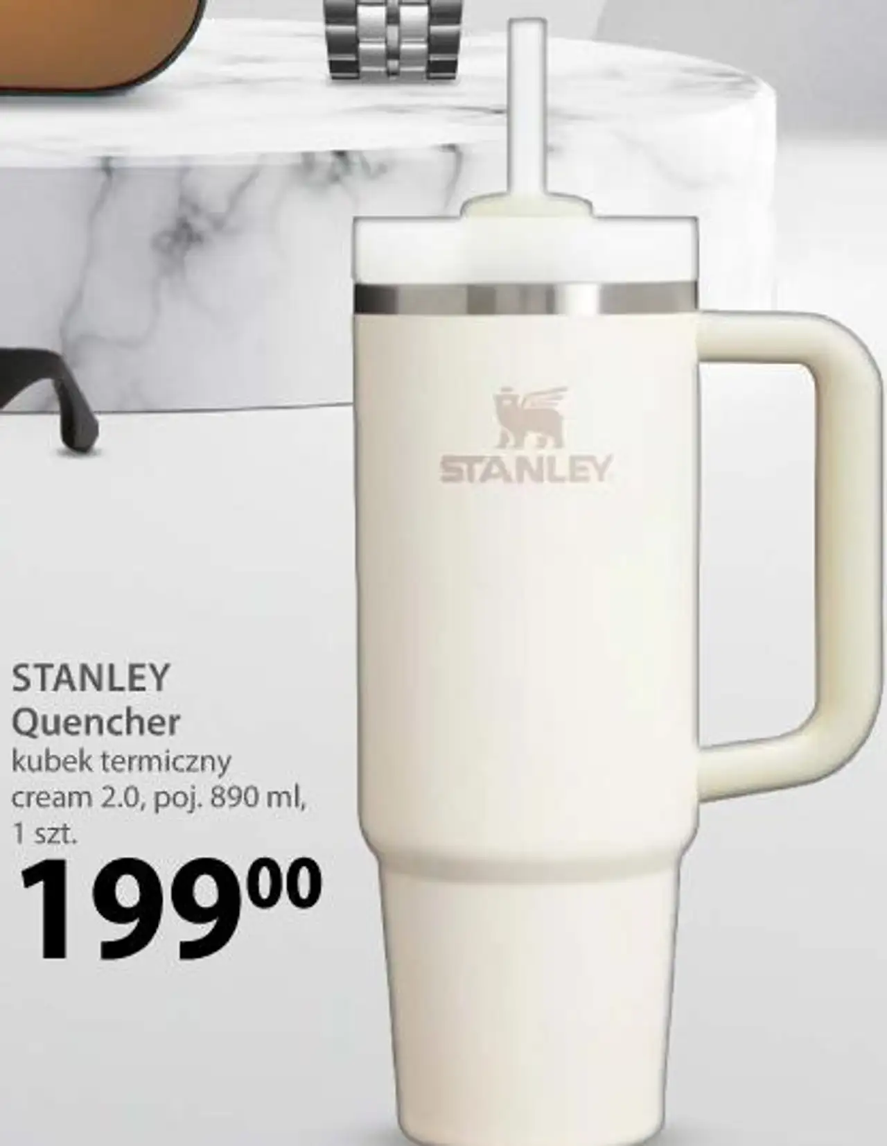 STANLEY Quencher kubek termiczny cream 2.0, poj. 890 ml