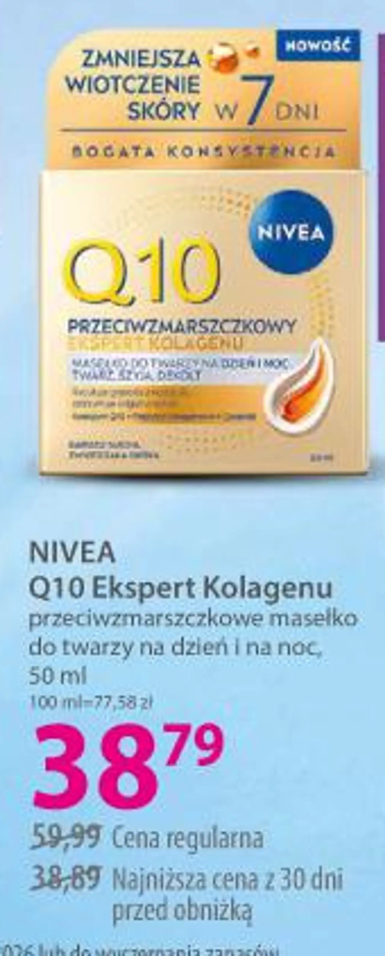 NIVEA Q10 Ekspert Kolagenu przeciwzmarszczkowe masełko do twarzy na dzień i na noc