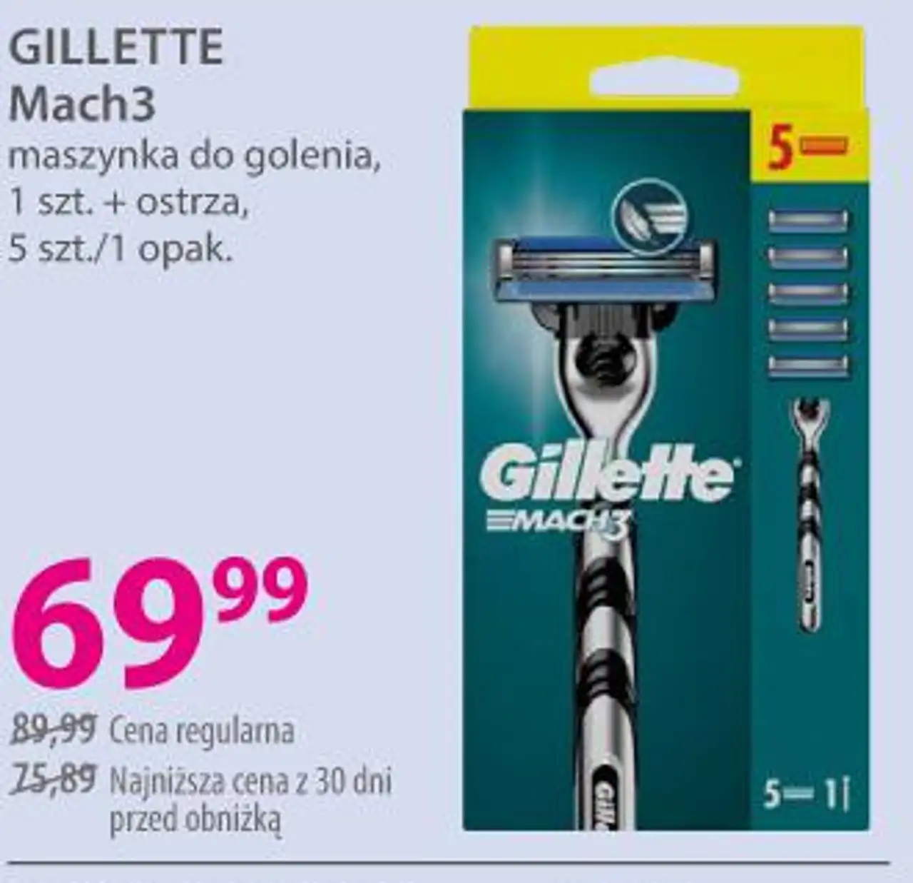 GILLETTE Mach3 maszynka do golenia