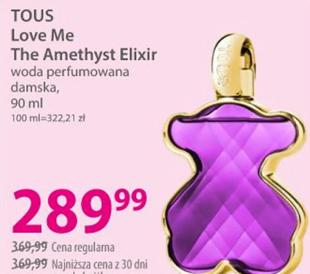 TOUS Love Me The Amethyst Elixir woda perfumowana damska, 90 ml