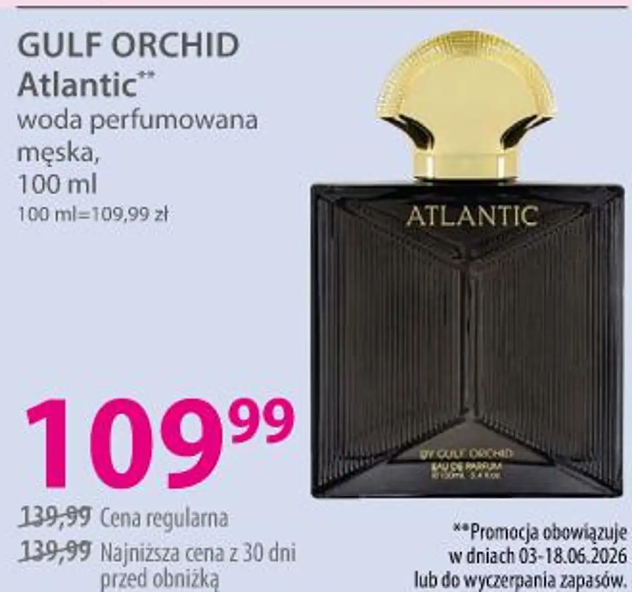 GULF ORCHID Atlantic woda perfumowana męska, 100 ml