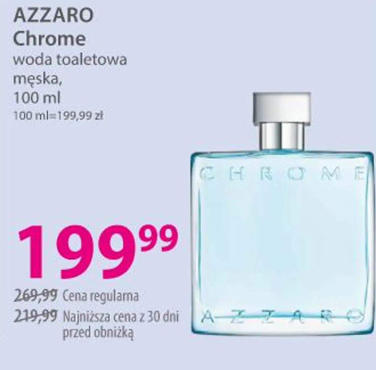 AZZARO Chrome woda toaletowa męska, 100 ml