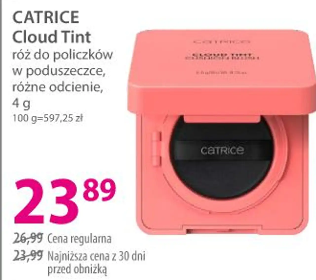 CATRICE Cloud Tint róż do policzków w poduszeczce
