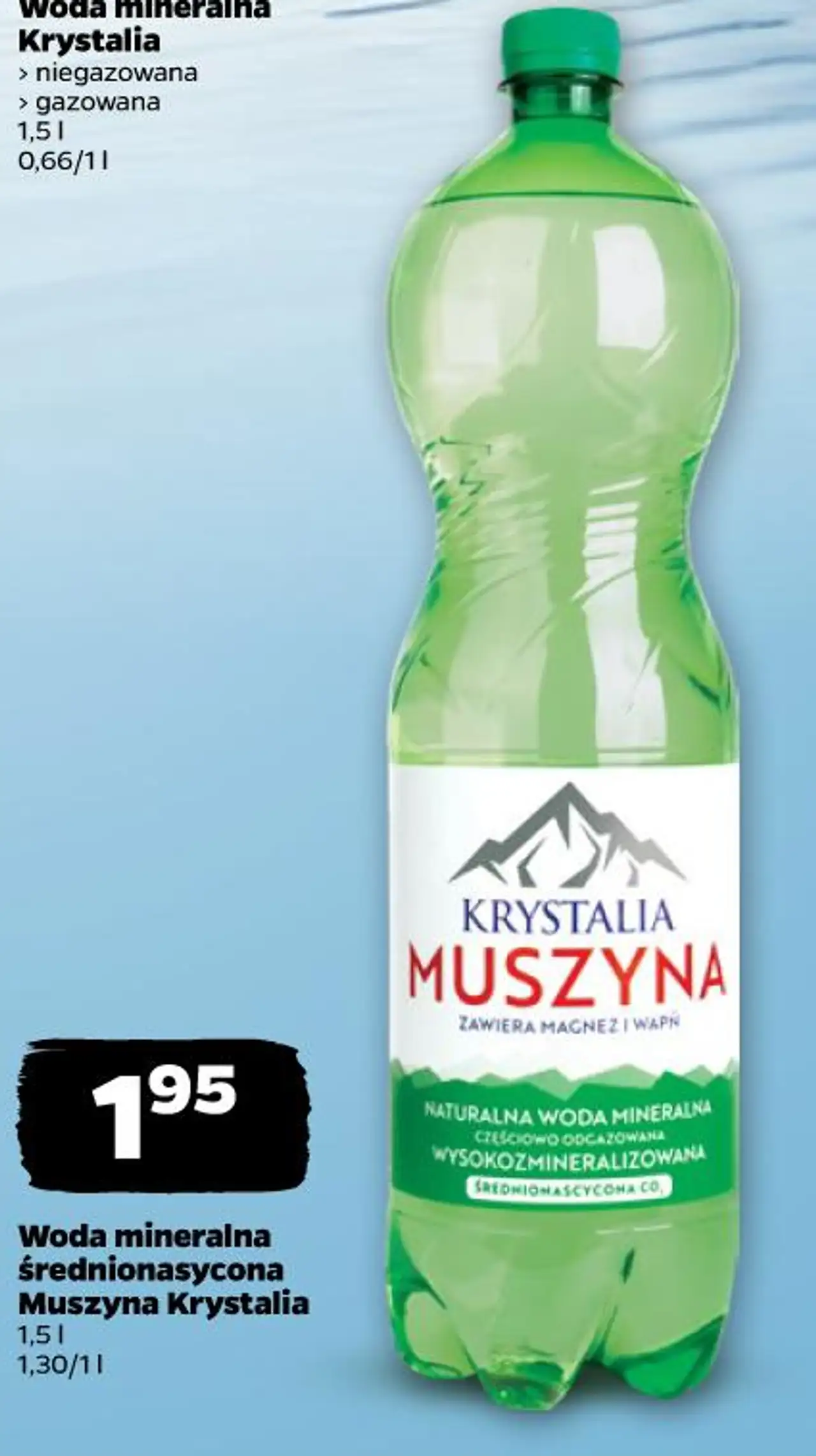 Muszyna Krystalia Woda mineralna średnionasycona