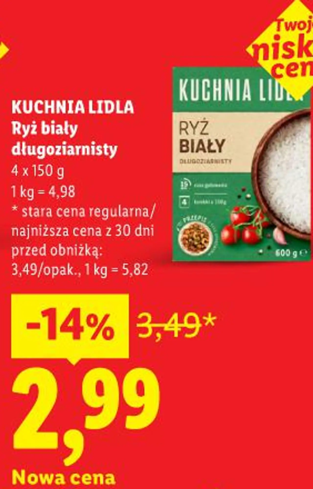 KUCHNIA LIDLA Ryż biały długoziarnisty