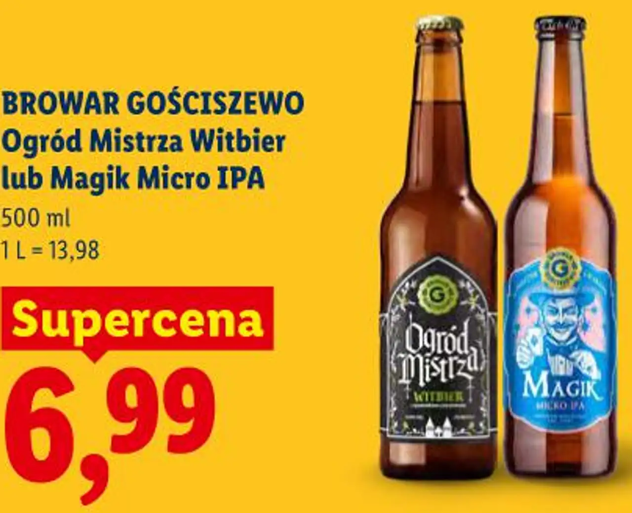 Browar Gościszewo Ogród Mistrza Witbier lub Magik Micro IPA