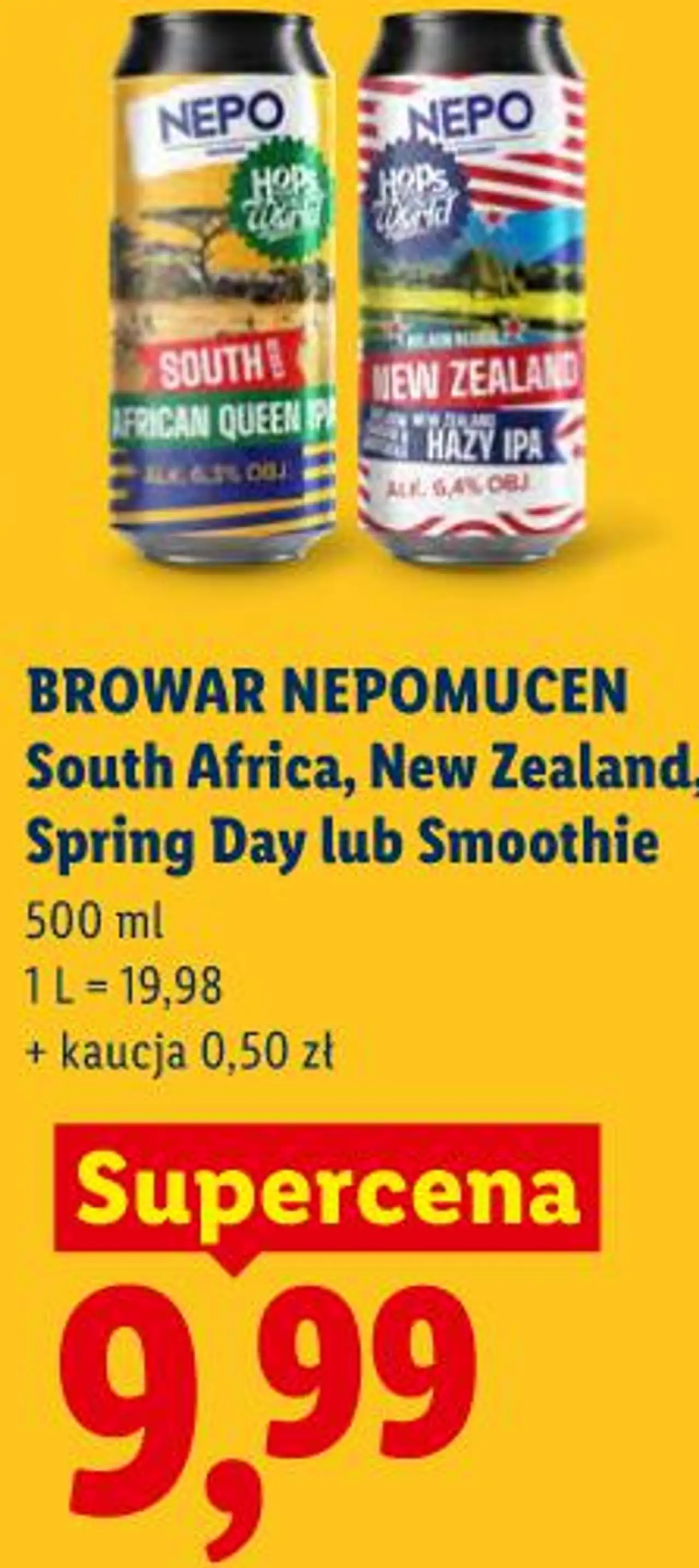 BROWAR NEPOMUCEN South Africa, New Zealand, Spring Day lub Smoothie