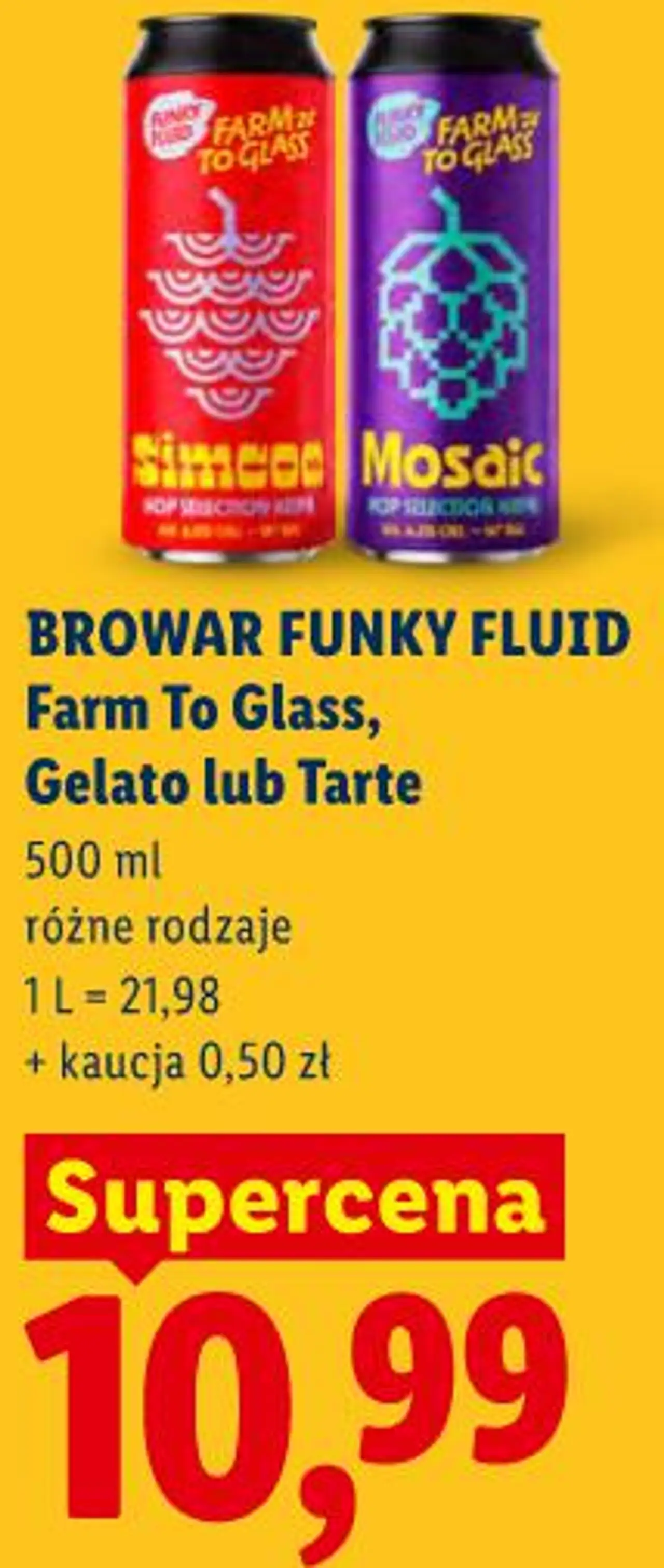 BROWAR FUNKY FLUID Farm To Glass, Gelato lub Tarte