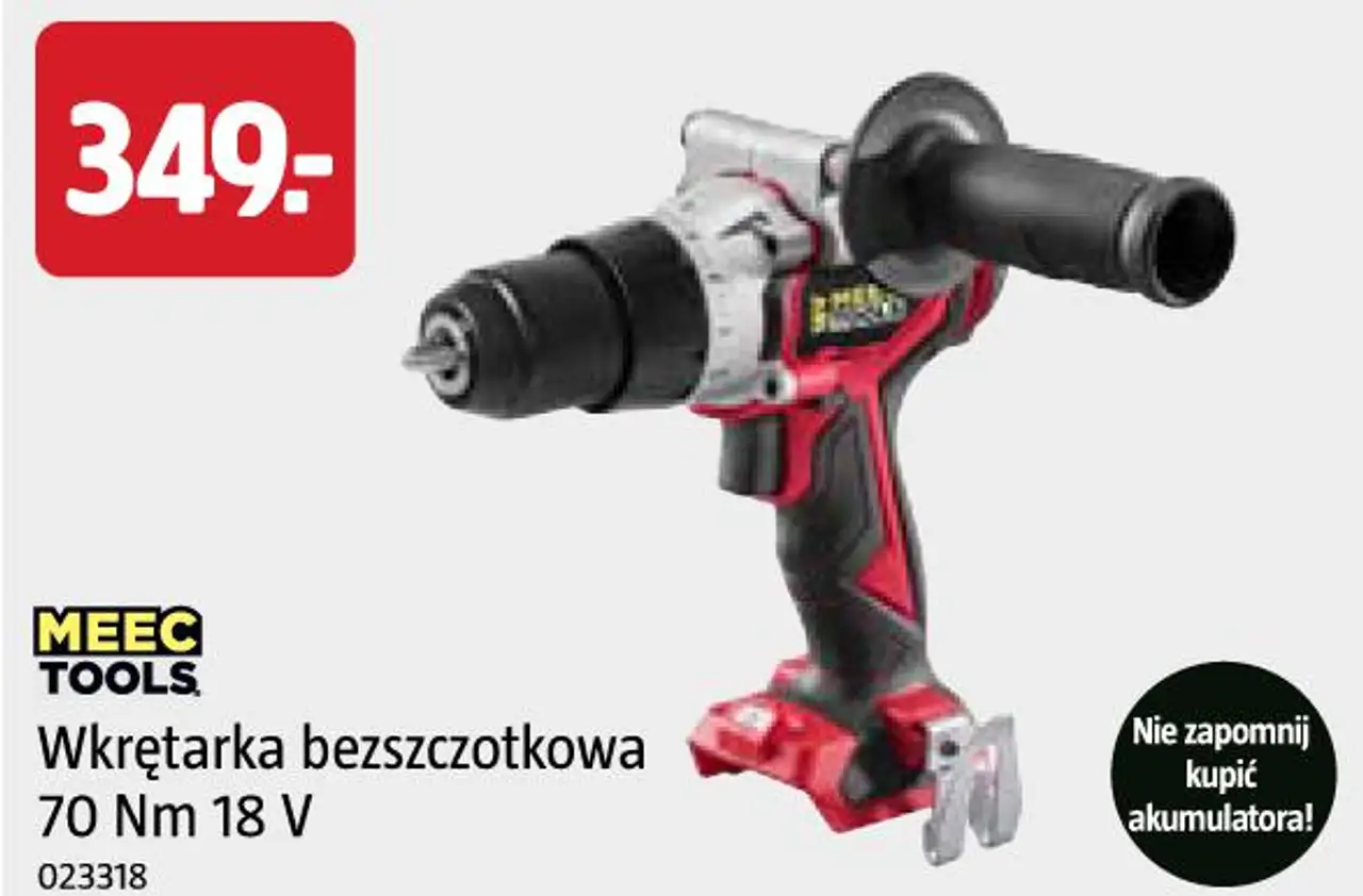 Wkrętarka bezszczotkowa 70 Nm 18 V MEEC TOOLS