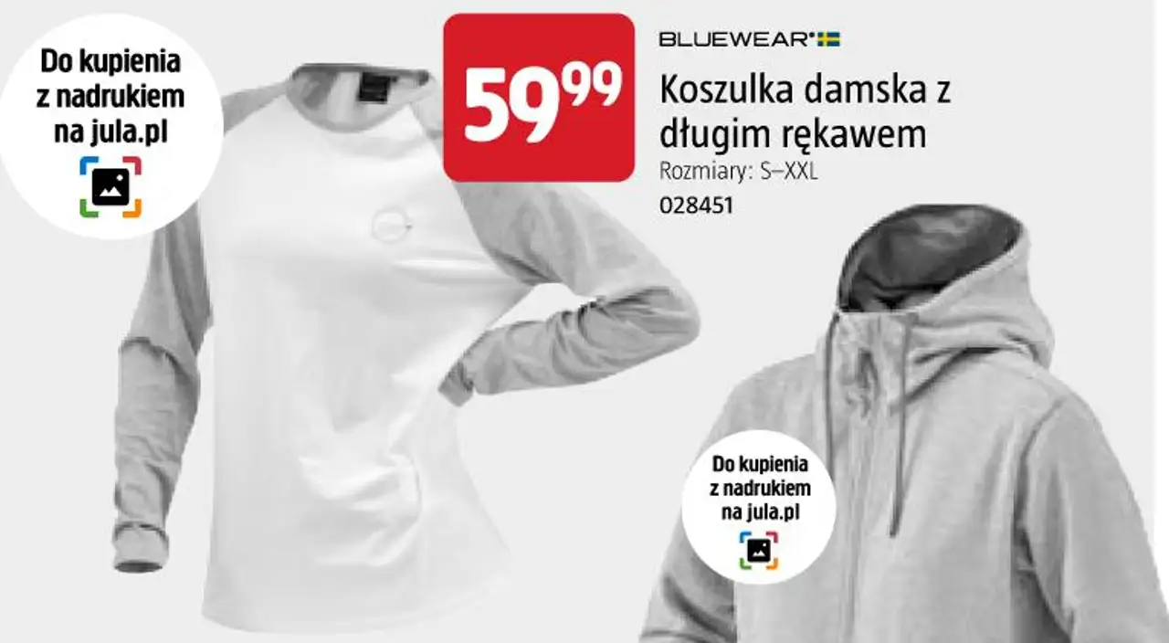 Bluewear Koszulka damska z długim rękawem