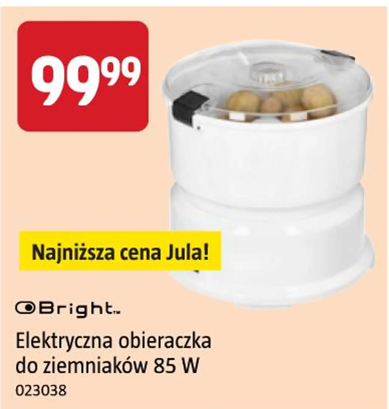 Bright Elektryczna obieraczka do ziemniaków 85 W