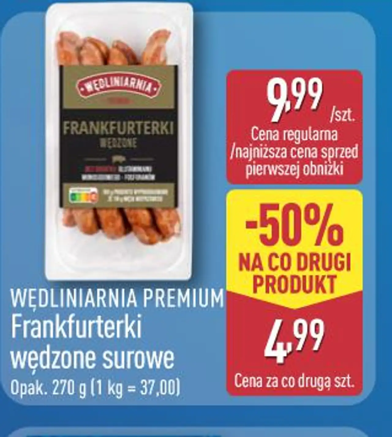 Wędliniarnia Premium Frankfurterki wędzone surowe