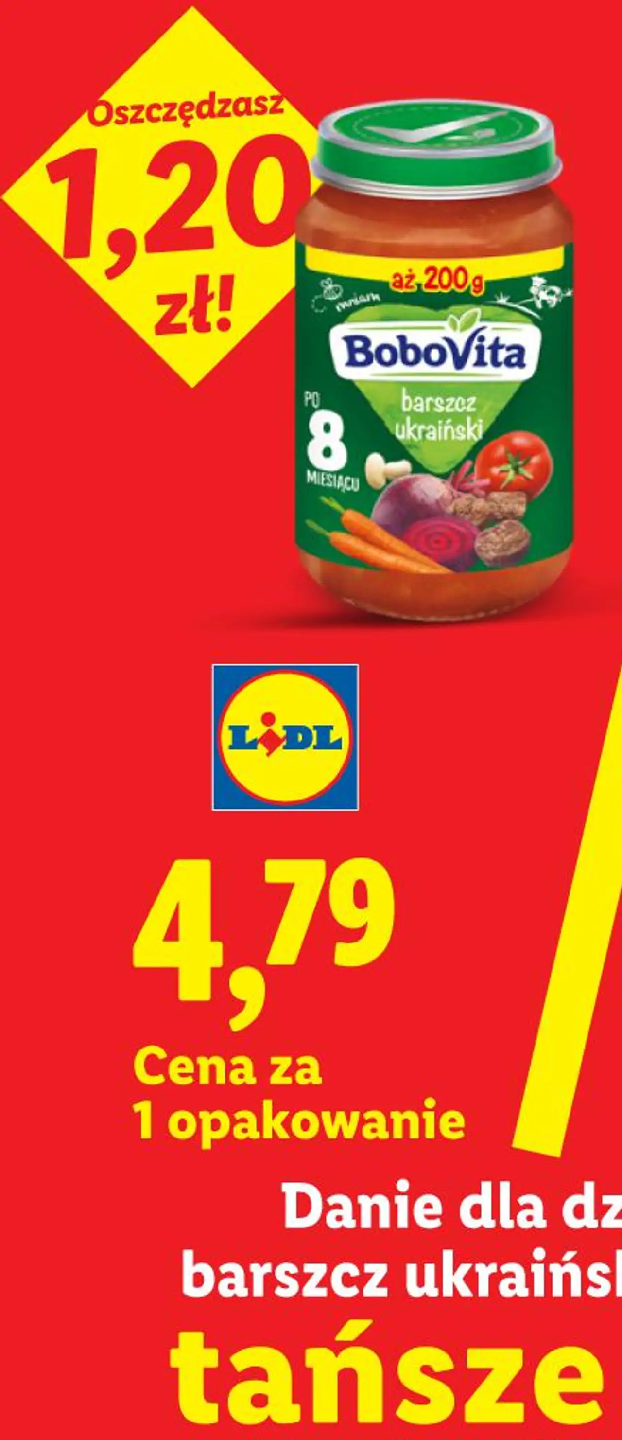 BoboVita Danie dla dzieci po 8 m-cu barszcz ukraiński
