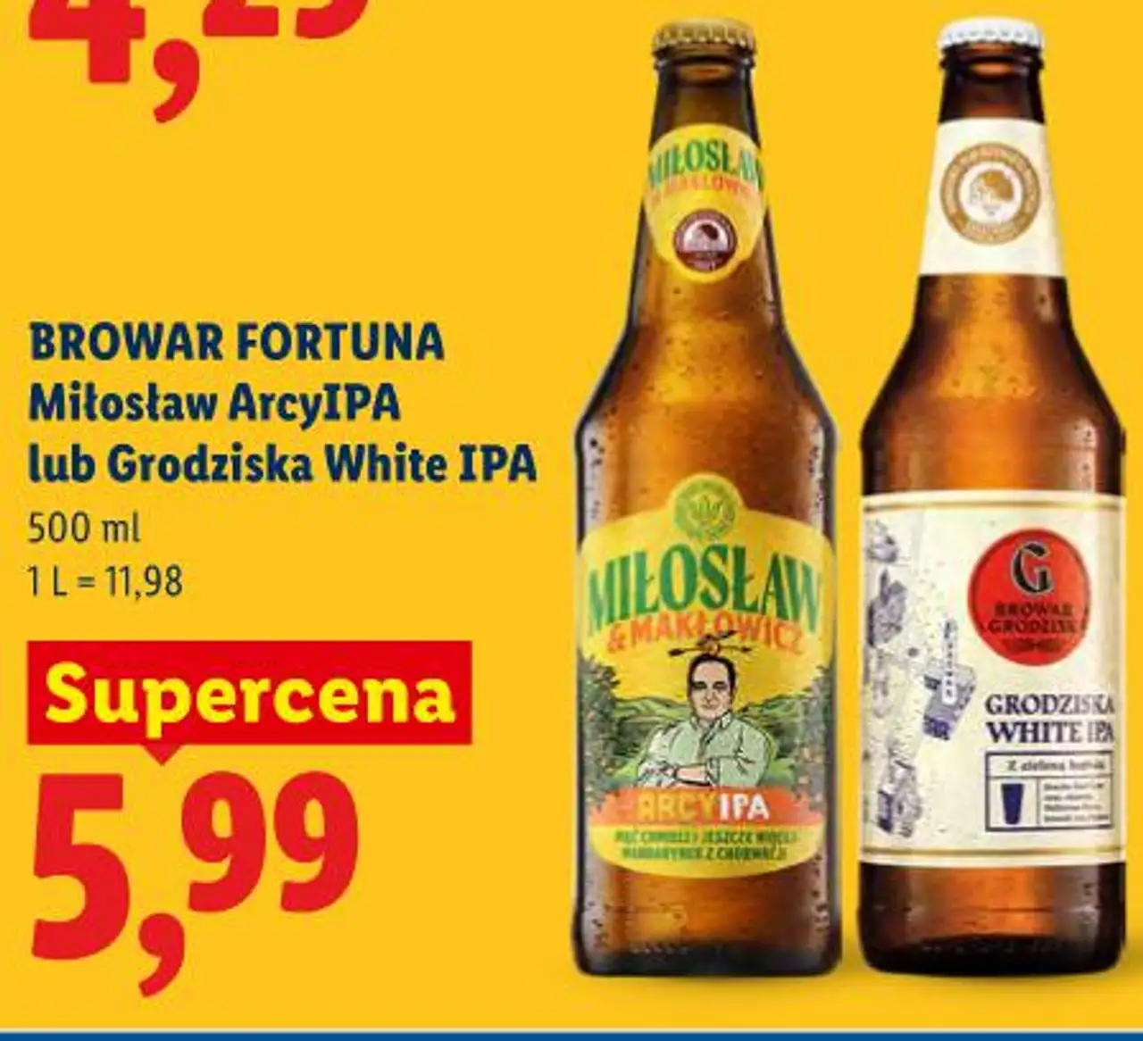 Browar Fortuna Miłosław ArcyIPA lub Grodziska White IPA