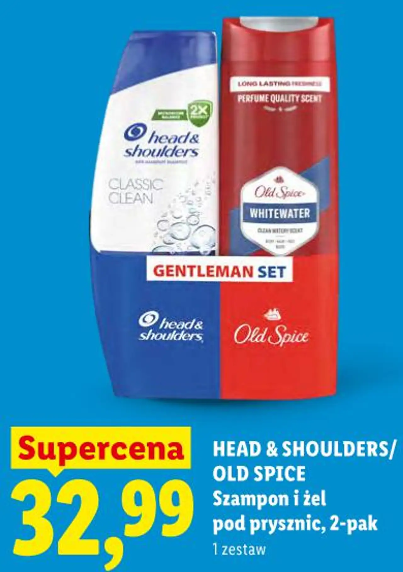 Head & Shoulders/Old Spice Szampon i żel pod prysznic, 2-pak