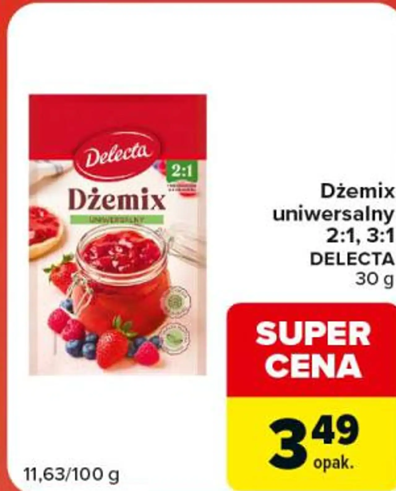Dżemix uniwersalny 2:1, 3:1 DELECTA