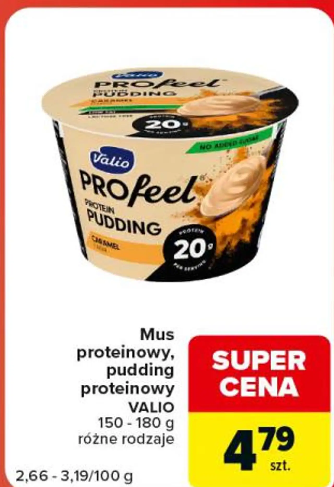 Mus proteinowy, pudding proteinowy VALIO 150-180 g