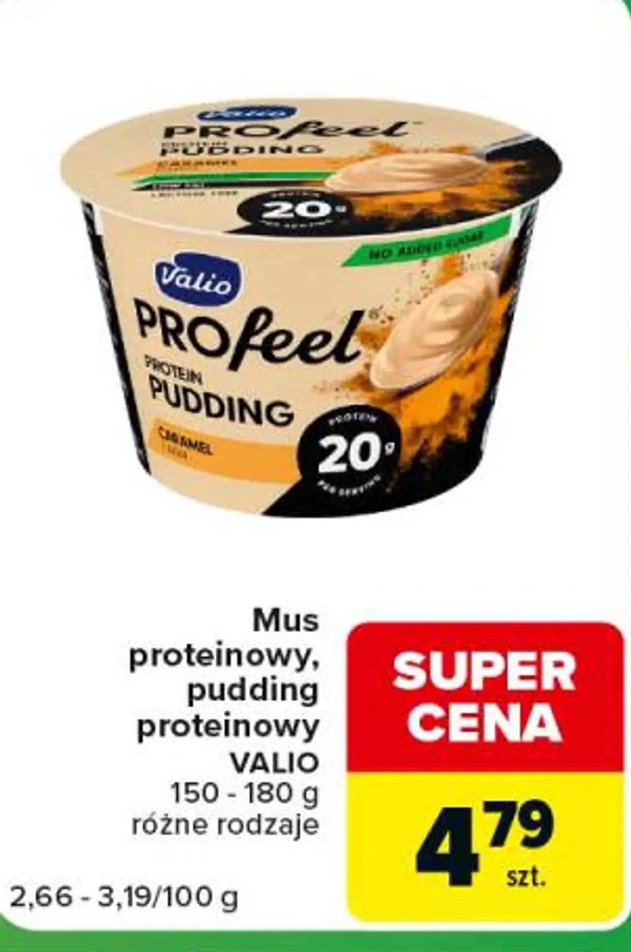 Mus proteinowy, pudding proteinowy Valio Profeel 150 - 180 g