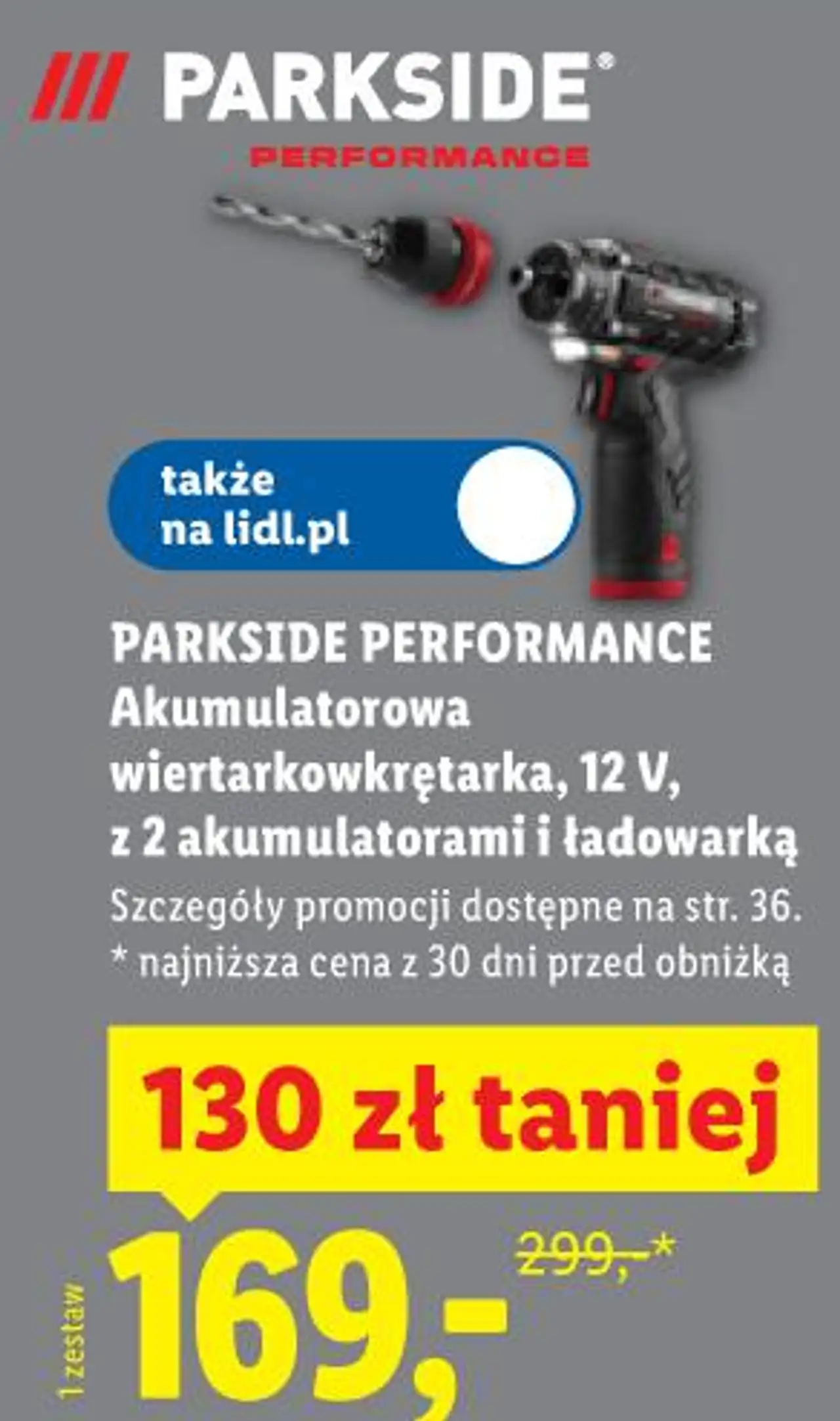 PARKSIDE PERFORMANCE Akumulatorowa wiertarkowkrętarka, 12 V