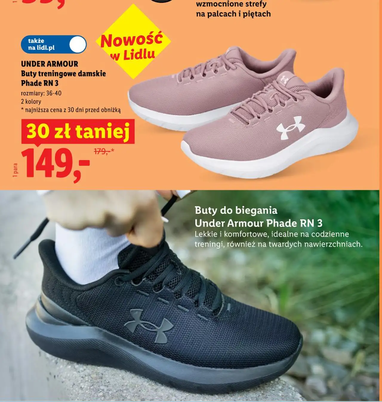 UNDER ARMOUR Buty treningowe damskie Phade RN 3