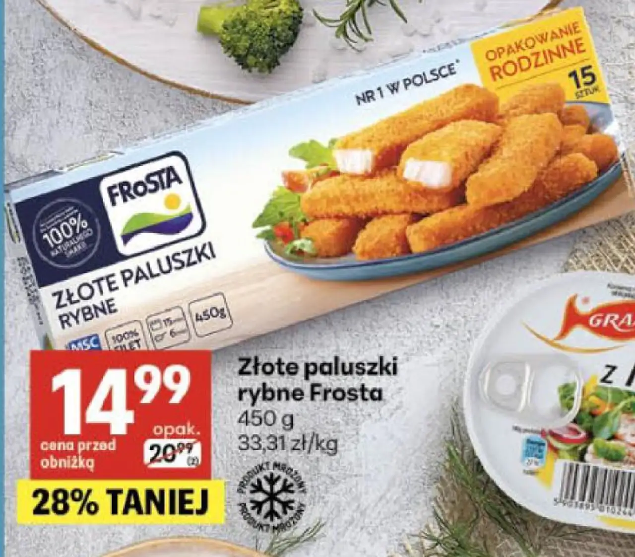 Złote paluszki rybne Frosta