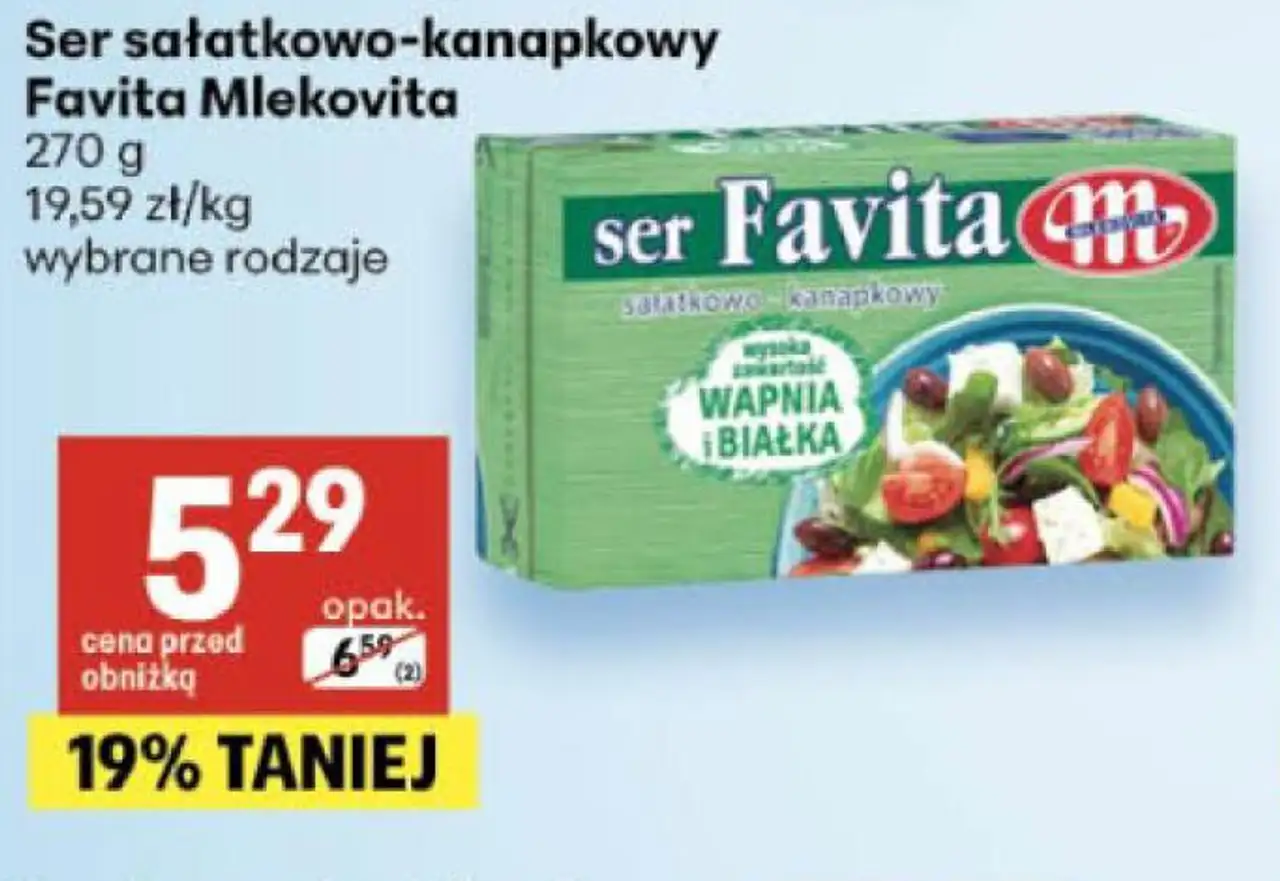 Ser sałatkowo-kanapkowy Favita Mlekovita