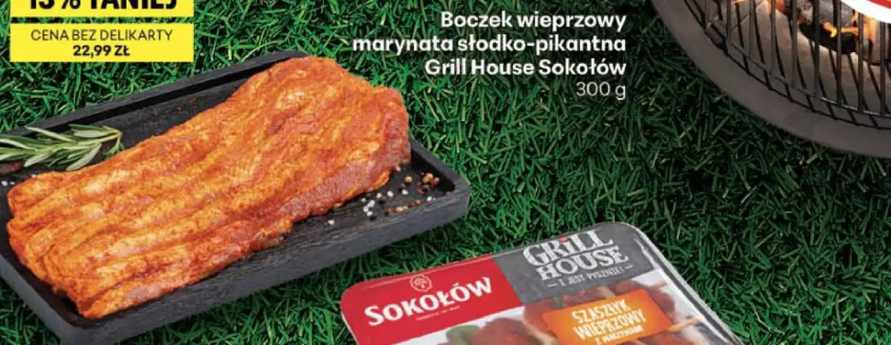 Boczek wieprzowy marynata słodko-pikantna Grill House Sokołów